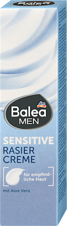 Balea MEN Rasiercreme Sensitive, 100 ml, Крем Sensitive для бережного бритья с алоэ вера и пантенолом, 100 мл