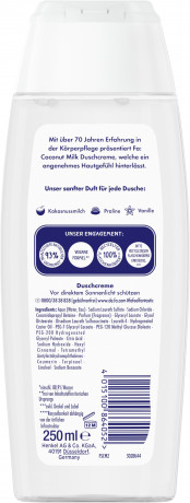 Fa Soft Coconut Milk Duschcreme 250 ml, Крем для душа FA Soft Coconut Milk с ароматом кокосового молока, пралине и ванили, 250 мл