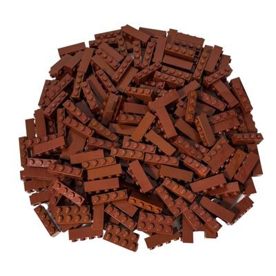 LEGO LEGO 1x4 Steine Braun - 50 Stuck - Brown bricks 3010 LEGO 1x4 кирпичи коричневые - 50 штук - Коричневые кирпичи 3010