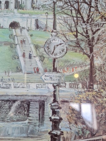 Georges B. Картина в раме "Парижский собор", 41.5см x 32см, 1970-80гг.