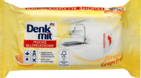 Denkmit Влажные полотенцаЛимон	-Грейпфрут , 50 шт