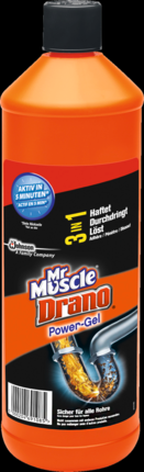 Mr. Muscle Гель против засоров сантехники Power-Гель, 1 л