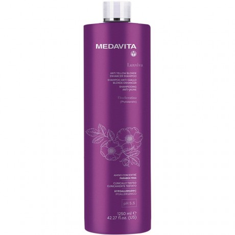 Medavita Anti Yellow Blonde Enhancer Shampoo  Шампунь против желтого блондирования
