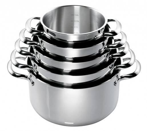 Schulte-Ufer Schulte-Ufer Topfset 7-tlg. ROMANA I silber Набор горшков Schulte-Ufer из 7 предметов. РОМАНА I