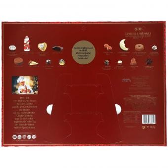 Lindt 1001 Weihnachts-Traum Adventskalender 2024 Адвент календарь "1001 ночь" с 24 сладкими сюрпризами, 48см × 36см, 281грамм  