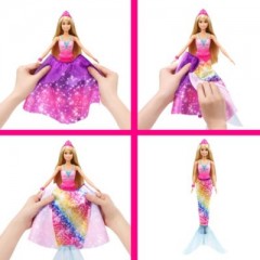 Mattel Barbie Dreamtopia 2-in-1 Prinzessin  Meerjungfrau Puppe Кукла Barbie Dreamtopia 2-в-1 принцесса-русалка