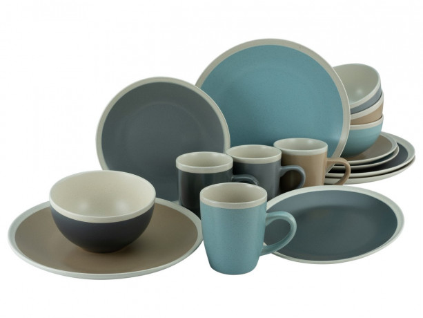 Creatable Creatable Kombiservice 16-tlg. NORDIC LIVING COOL anthrazit Создаваемый комбинированный сервиз 16 шт. НОРДИЧЕСКАЯ ЖИЗНЬ КРУТАЯ