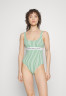 Tommy Hilfiger ONE PIECE PRINT Swimsuit lime ONE PIECE PRINT Купальник лайм