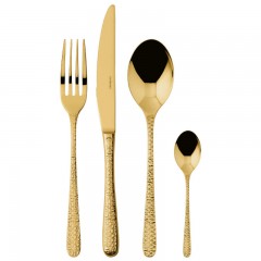 Sambonet Sambonet Venezia - Edelstahl / PVD Gold Besteckset 24-tlg. Sambonet Venezia - набор столовых приборов из нержавеющей стали / золота с PVD-покрытием, 24 предм.