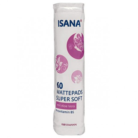 ISANA Wattepads Ватные диски с алоэ вера 60 шт.