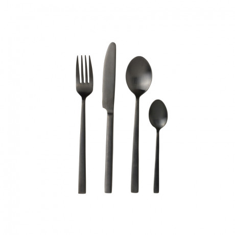 Bitz Bitz Besteck Edelstahl PVD Black Besteckset 16-tlg. Столовые приборы Bitz нержавеющая сталь с PVD-покрытием Черный набор столовых приборов 16 предм.
