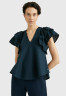 Tommy Hilfiger RUFFLED REGULAR FIT  Blouse desert sky Блуза REGULAR FIT С РЯБЯМИ небо пустыни