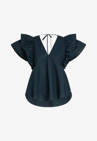 Tommy Hilfiger RUFFLED REGULAR FIT  Blouse desert sky Блуза REGULAR FIT С РЯБЯМИ небо пустыни