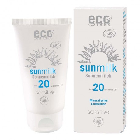 Eco Cosmetics Sonnenmilch LSF20 Sensitive Молочко для загара SPF20 для чувствительной кожи