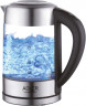 JUNG JUNG Wasserkocher ADLER AD1247, Wasserkocher Glas mit Temperatureinstellung Digital, 1.7 l, 2200 W, Glas mit Edelstahl, LED Beleuchtung LCD Display, 360° Basis Kettle Чайник JUNG ADLER AD1247, стеклянный чайник с цифровой регулировкой температуры,