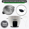 Blaupunkt Blaupunkt Reiskocher MEN694 Reiskocher Gross Reisgarer 2,8 L, 3in1 Multikocher elektrisch, 1000,00 W, Dampfgarer, Cooker, Steamer, Dampfer, Risottokocher, Gemusegarer  Рисоварка Blaupunkt MEN694 рисоварка большая 2,8 л, мультиварка 3-в-1 электри