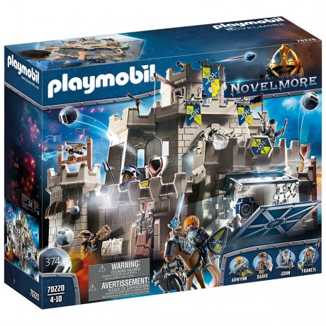 PLAYMOBIL 4er Set: 70220 Grosse Burg von Novelmore + 70391 Novelmore Mobile Katapultfestung + 70642 Novelmore Darios Zeppelin + 70671 3er Set Novelmore Ritter Набор из 4 предметов: 70220 Великий замок Новелмор + 70391 Крепость с мобильной катапультой Нове