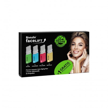 Biotulin faceLIFT, 20 x 1 ml Ampullen + Pflegemaske faceLIFT, 20 ампул по 1 мл + маска для ухода