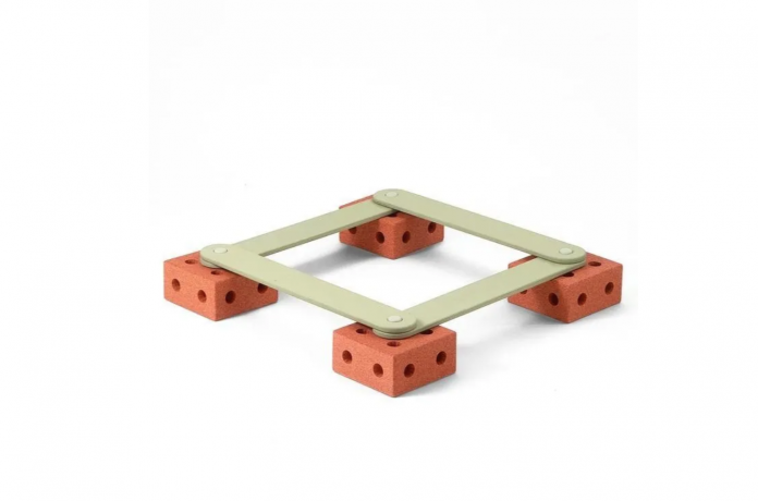 MODU Balance Track orange, Балансирующий набор  детский развивающий конструктор 17 элементов, баланс борд для детей 3+, моторика и координация, до 80 кг, оранжевый