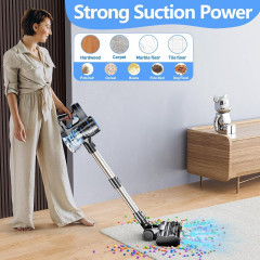 EICOBOT EICOBOT Akku-Hand-und Stielstaubsauger, Beutellos, Staubsauger Kabellos 20000Pa Starke Saugleistung, 35 Minuten Laufzeit  Беспроводной ручной пылесос EICOBOT, без мешка, беспроводной пылесос, сильная мощность всасывания 20000 Па, время работы 35 м