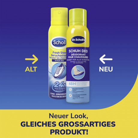 SCHOLL Fresh Step Geruchsstopp Schuh Deo, 150 ml, Шолль Дезодорант для обуви против запаха, 150 мл