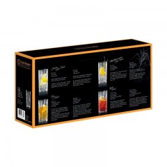 Nachtmann Nachtmann Square Longdrink Glas Set 4-tlg. 445 ml / h: 15,1 cm / d: 7,7 cm Набор стаканов для длинных напитков Nachtmann Square из 4 предм. 445 мл/ч: 15,1 см/д: 7,7 см