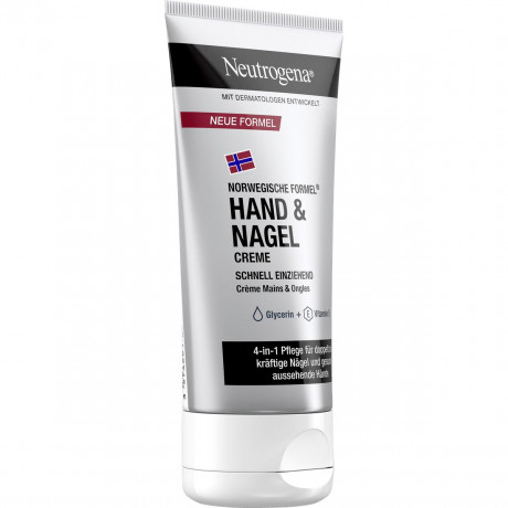 Neutrogena Hand & Nagel Creme, 75 ml, Neutrogena Крем для рук, ногтей и кутикулы с глицерином и витамином E, 75 мл