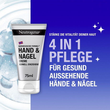 Neutrogena Hand & Nagel Creme, 75 ml, Neutrogena Крем для рук, ногтей и кутикулы с глицерином и витамином E, 75 мл