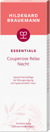 Hildegard Braukmann ESSENTIALS Couperose Relax Nacht, 50 ml, Hildegard Braukmann ночной крем для лица для кожи, склонной к куперозу, для женщин, 50 мл