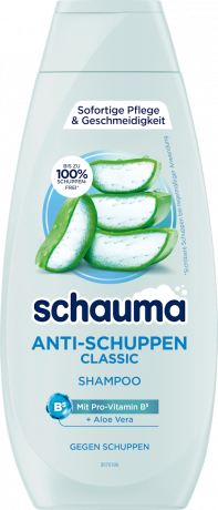 Schauma Shampoo Anti-Schuppen Classic, 400 ml, Schauma шампунь против перхоти Classic с алоэ вера и провитамином B5, 400 мл
