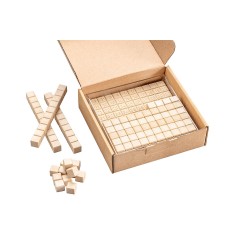 Wissner aktiv lernen Hunderterkastensatz naturfarben 10 x 10 cm (29 Teile) Стобокс-сет натуральный цвет 10 х 10 см (29 деталей)
