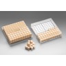 Wissner aktiv lernen Hunderterkastensatz naturfarben 10 x 10 cm (29 Teile) Стобокс-сет натуральный цвет 10 х 10 см (29 деталей)