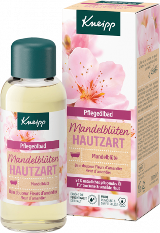Kneipp Badeoel Mandelblueten Hautzart, 100 ml, Kneipp масло для ванны Mandelblueten Hautzart с миндальным маслом для сухой и чувствительной кожи, 100 мл