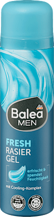 Balea MEN Rasiergel Fresh, 200 ml, Освежающий гель Fresh для бритья с охлаждающим ментолом, 200 мл