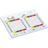 nikima Papeterie 2er Set A5 Spielblock Schiffe versenken JUNIOR\/ KIDS Reisespiel Flottenmanover Reisespiele Набор канцелярских принадлежностей из 2 игровых блоков формата А5 Морские корабли JUNIOR/ KIDS игры в путешествия маневры флота игры в путешествия