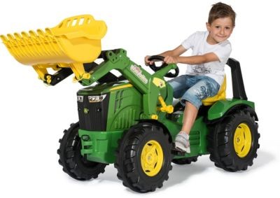 Rolly Toys Trettraktor rollyX-Trac Premium John Deere 8400R mit Frontlader Педальный трактор rollyX-Trac Premium John Deere 8400R с фронтальным погрузчиком
