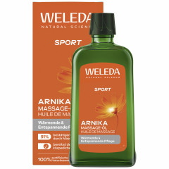 WELEDA ARNIKA Massage-Oel, 200 ml, Массажное масло с арникой для мягкости кожи и ухода до и после спорта, 200 мл