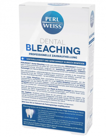 Perlweiss Dental Bleaching Professional Набор профессионального отбеливания зубов дома до 8 тонов за 7 дней, без перекиси