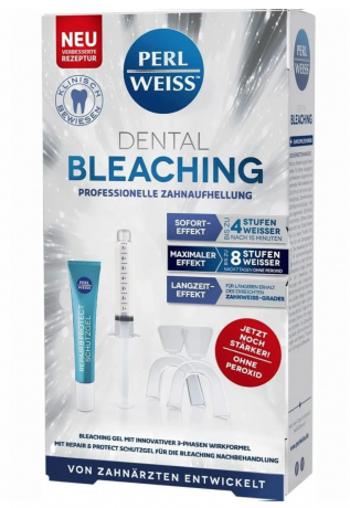Perlweiss Dental Bleaching Professional Набор профессионального отбеливания зубов дома до 8 тонов за 7 дней, без перекиси