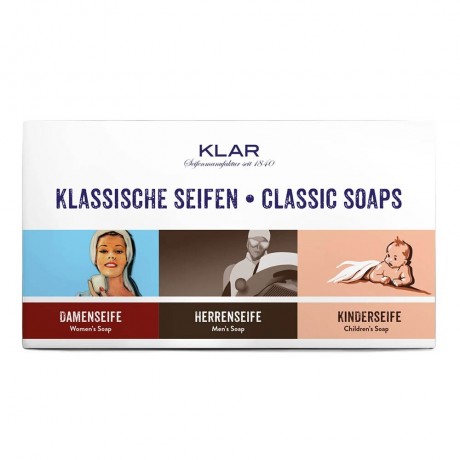 Klar Seifen Set Klassische Seifen 3x100g Набор Классическое мыло 3х100г