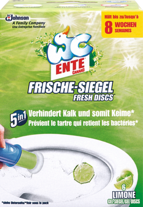 WC-Ente свежий-Sieгель	 Lime Оригинал	ьный (+1 Сменный блок для автоматического распылителя), 36 мл