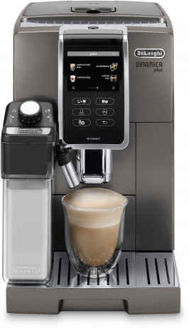 De'Longhi De'Longhi Kaffeevollautomat Dinamica Plus ECAM 370.95.T, 3 Benutzerprofile zum Speichern individueller Getrankeeinstellungen  Полностью автоматическая кофемашина De'Longhi Dinamica Plus ECAM 370.95.T, 3 профиля пользователя для сохранения индиви