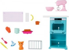 Mattel Barbie-Puppe und Kuchen-Spielset mit Haustier und Zubehor Кукла Барби и набор для торта с домашним животным и аксессуарами