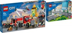 LEGO City 2er Set: Fire 60282 Mobile Feuerwehreinsatzzentrale + Town 60304 Strassenkreuzung mit Ampeln City Set of 2: Мобильный пункт управления пожарной командой Fire 60282 + перекресток Town 60304 со светофором