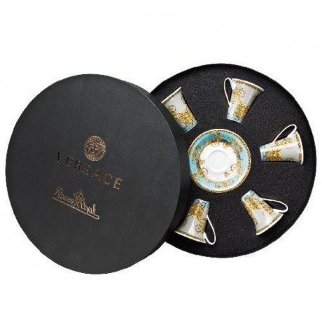 Rosenthal meets Versace Rosenthal Versace Prestige Gala Le Bleu Espresso-/Mokkatassen 0,09 L Set 6-tlg. Чашки Rosenthal Versace Prestige Gala Le Bleu для эспрессо/мокко 0,09 л, набор из 6 шт.