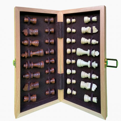 goki Schachspiel in Holzklappkassette Игра в шахматы в деревянном ящике