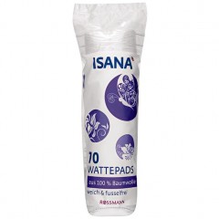 ISANA Wattepads Ватные диски для всех типов кожи 70 шт.