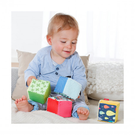 Fehn 4er Set Wurfel COLOR Friends Набор из 4-х кубиков COLOR Friends