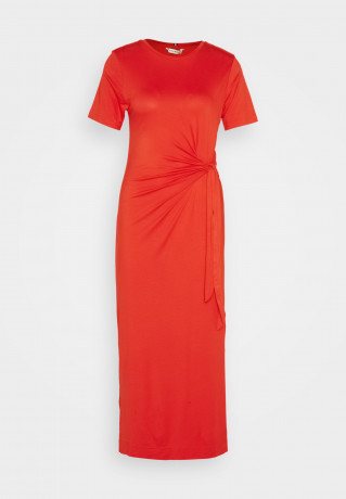 Tommy Hilfiger KNOT MIDI Jersey dress fireworks KNOT MIDI Платье из джерси салют