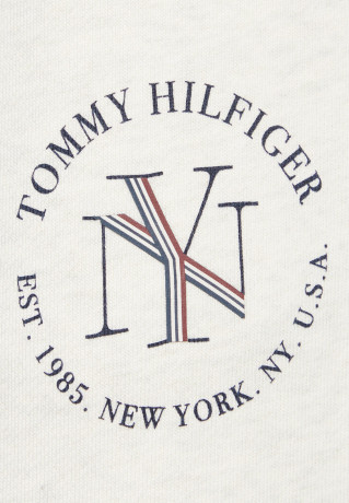 Tommy Hilfiger TAPERED ROUNDALL Tracksuit bottoms white heather TAPERED ROUNDALL Спортивные брюки белый вереск